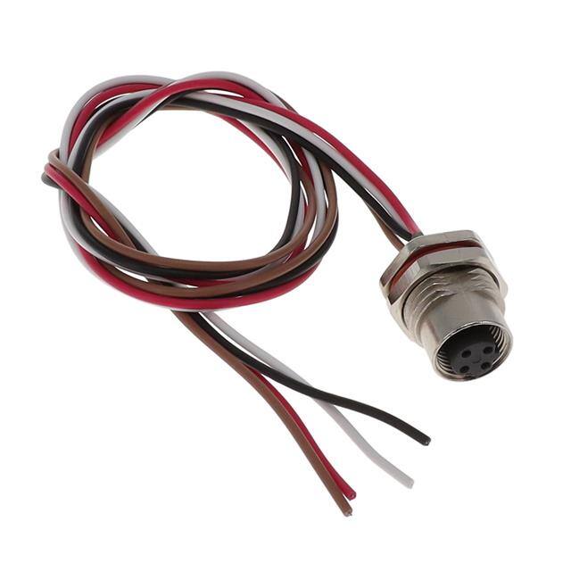 M12-04SFD2T0500 CABLE ASSEMBLY 4POS, M12 FEMALE
