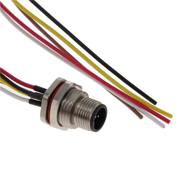 M12-05PFA1T0500 CABLE ASSEMBLY 5POS, M12 MALE TO