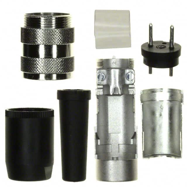 T3200001 CONN PLUG MALE 2P SILV SLDR CUP