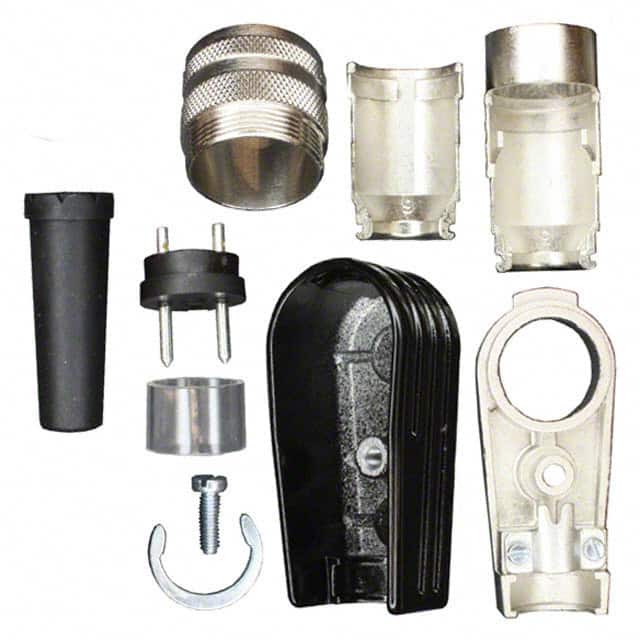 T 3200 005 CONN PLUG MALE 2P SILV SLDR CUP