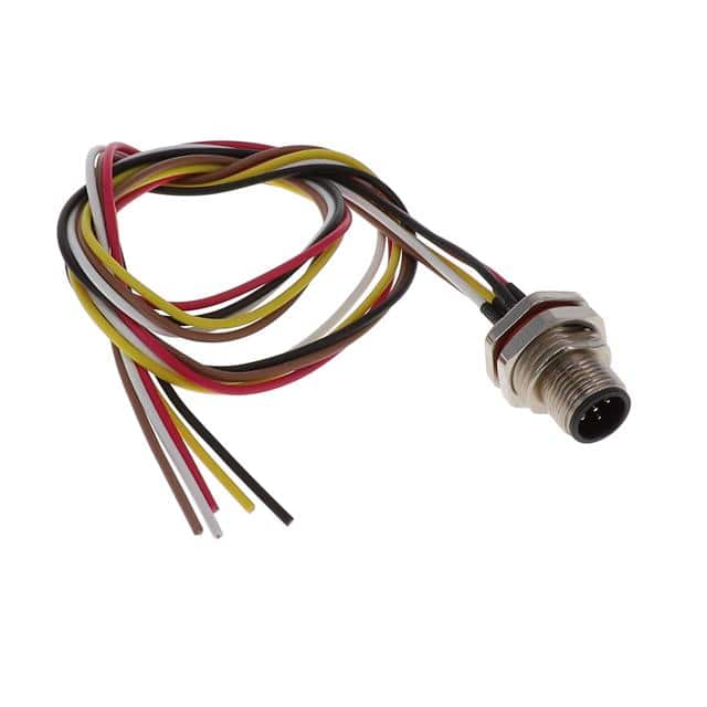 M12-05PFA2T0500 CABLE ASSEMBLY 5POS, M12 MALE TO