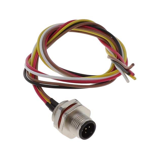 M12-05PRA1T0500 CABLE ASSEMBLY 5POS, M12 MALE TO