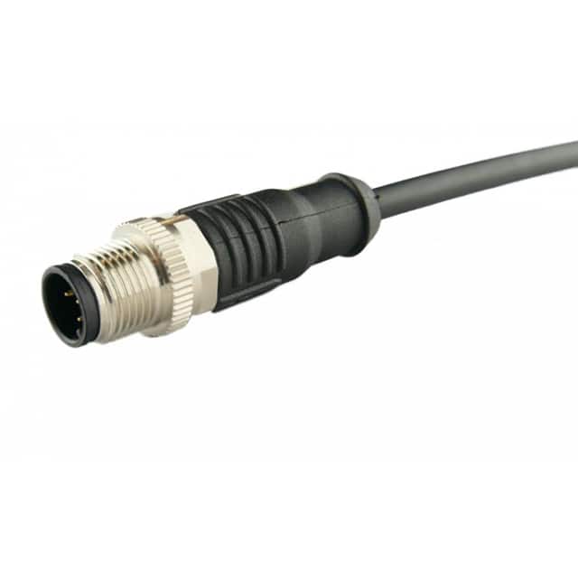 A-M12A05MOE30002BK00 CBL CIRC 5POS MALE TO WIRE 9.84'
