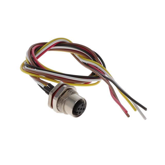 M12-05SFA2T0500 CABLE ASSEMBLY 5POS, M12 FEMALE