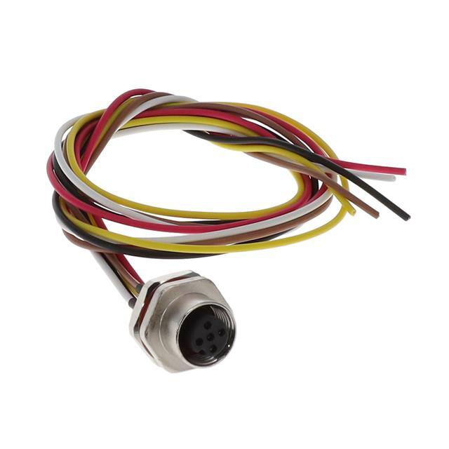 M12-05SRA2T0500 CABLE ASSEMBLY 5POS, M12 FEMALE