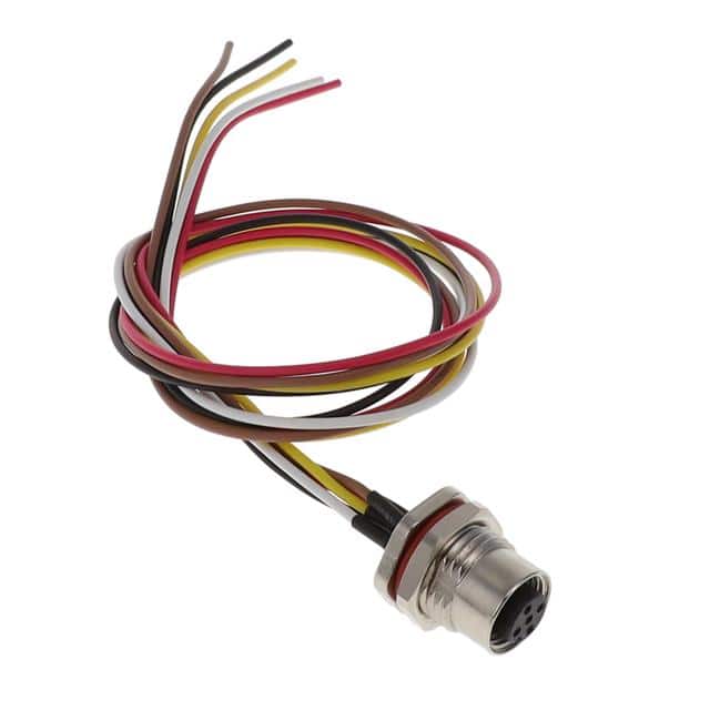 M12-05SFA1T0500 CABLE ASSEMBLY 5POS, M12 FEMALE