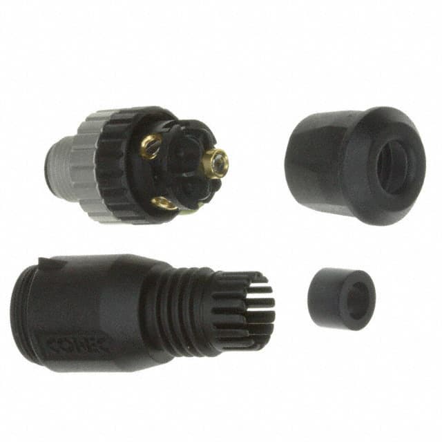 43-00101 CONN RCPT MALE 5POS GOLD SCREW