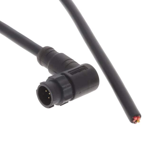 LAD-05BMMM-QR8D05 CBL 5POS MALE TO WIRE 16.4'