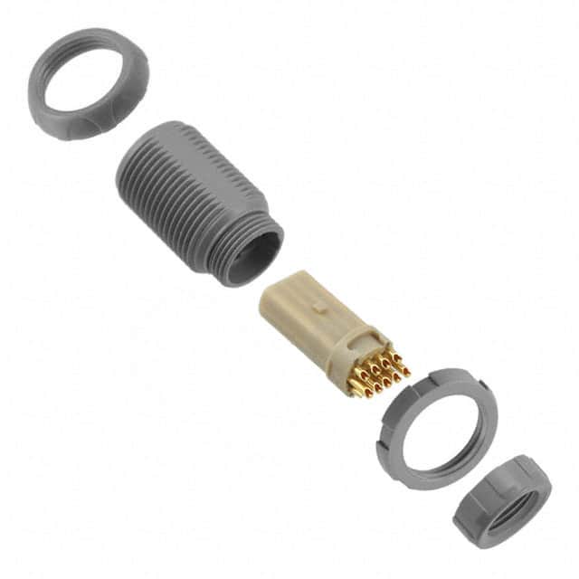 XKN.M13.GLLG CONN RCPT FMALE 13P SOLDER CUP