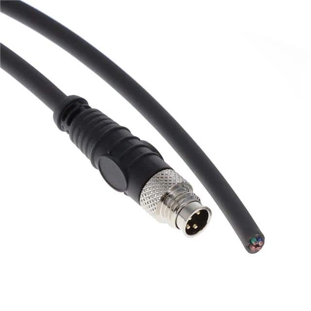 M08-04PASD3000 CABLE ASSEMBLY 4POS, M8 MALE TO