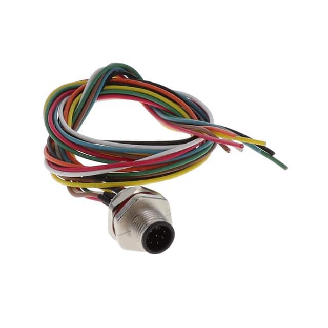 M12-08PRA1T0500 CABLE ASSEMBLY 8POS, M12 MALE TO