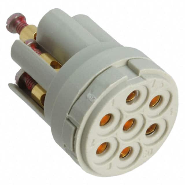 1594801 CONN FMALE INSERT 7P GOLD SCREW