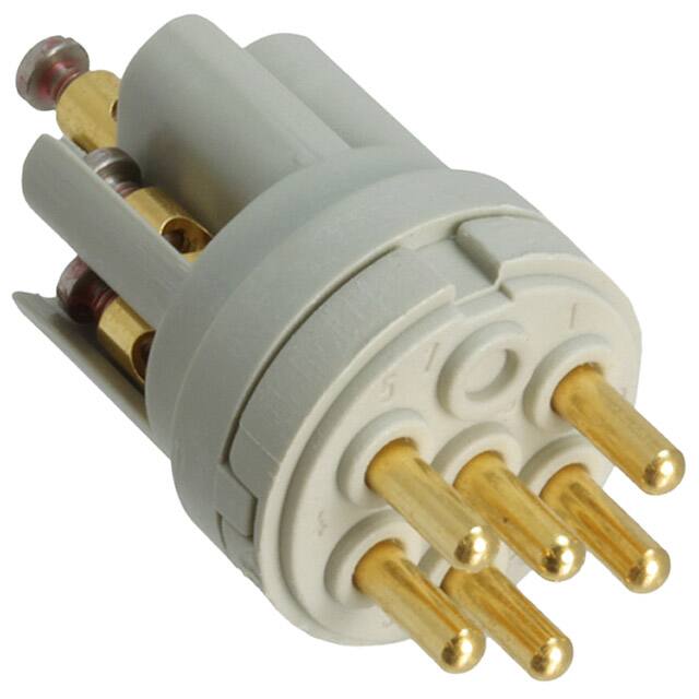 1593555 CONN MALE INSERT 6POS GOLD SCREW