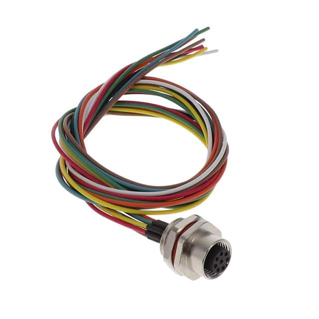 M12-08SRA1T0500 CABLE ASSEMBLY 8POS, M12 FEMALE