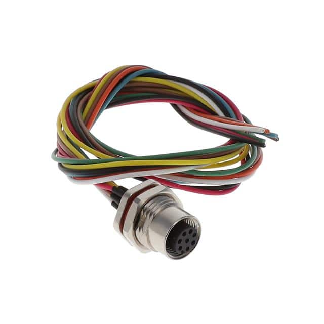 M12-08SFA1T0500 CABLE ASSEMBLY 8POS, M12 FEMALE