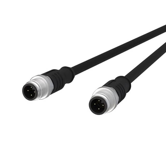142MCA11010 CBL CIRC 4POS MALE TO MALE 3.28'