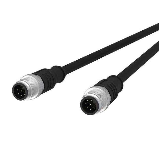 142MEA11010 CBL CIRC 8POS MALE TO MALE 3.28'