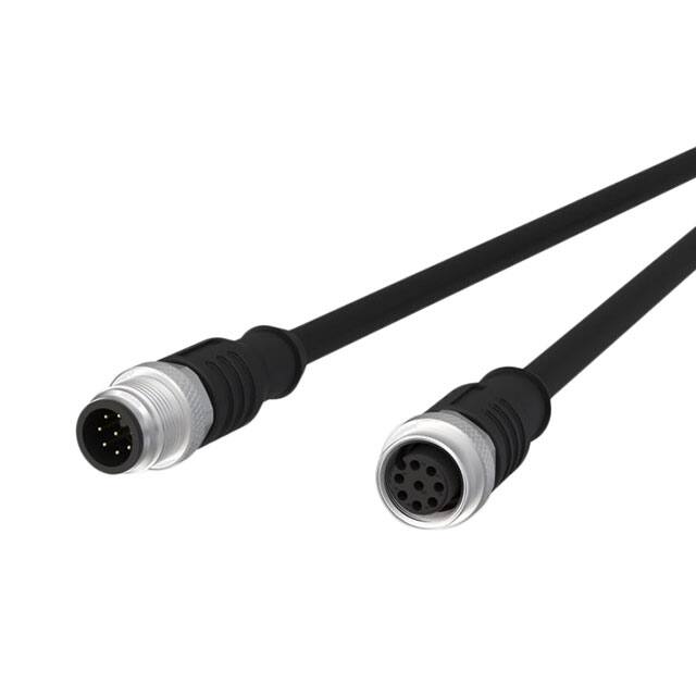 142MEA12050 CBL CIRC 8POS MALE TO FEM 16.40'