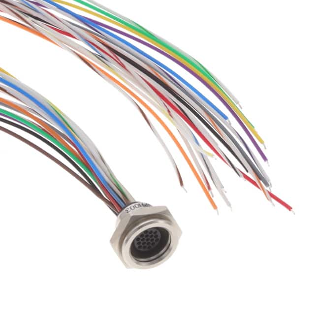 MIKQ7-19PH003 CBL 19POS MALE TO WIRE 1.5'
