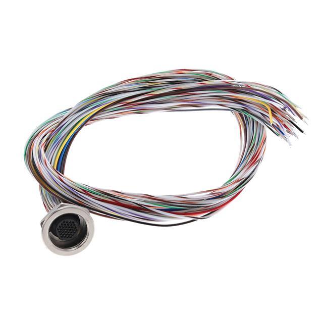 MIKQ7-37PH003 CBL 37POS MALE TO WIRE 1.5'