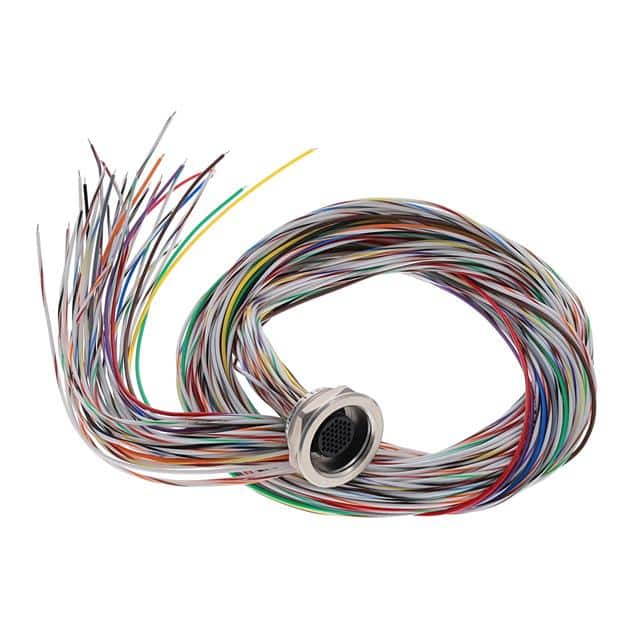 MIKQ7-37PH006 CBL 37POS MALE TO WIRE 3'