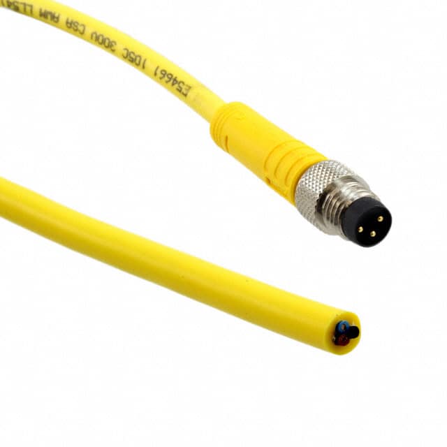 603PT5 CBL 3POS MALE TO WIRE 16.4'
