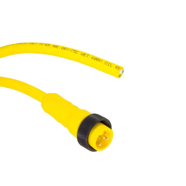 PR0300113 YL355 CBL 3POS MALE TO WIRE 1.97'