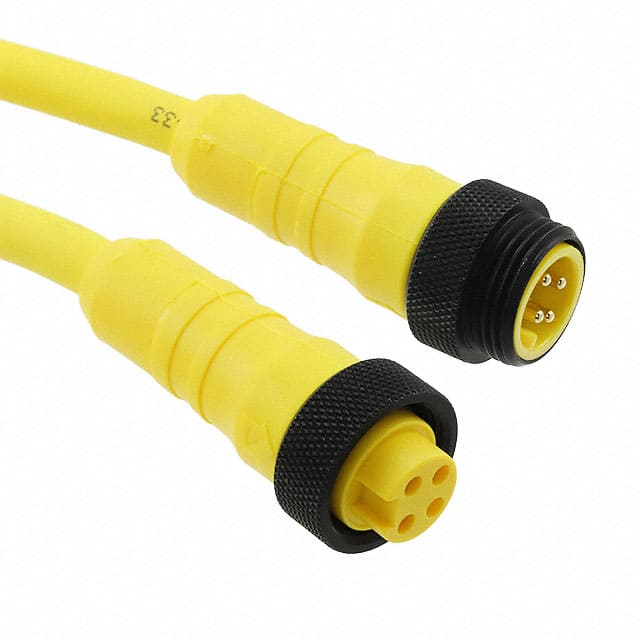 LR04KR114 YL357 CBL 4POS MALE TO FMALE 9.84'