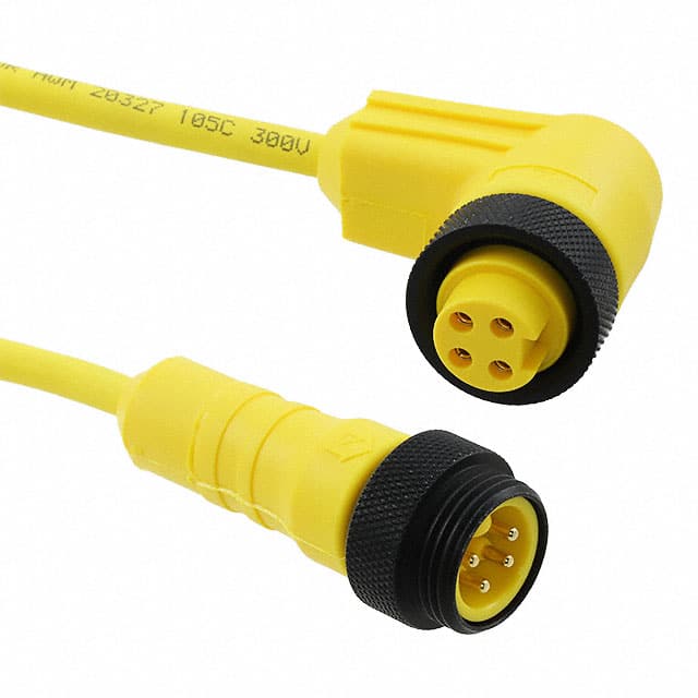 LR04KW108 YL357 CBL 4POS MALE TO FMALE 9.84'