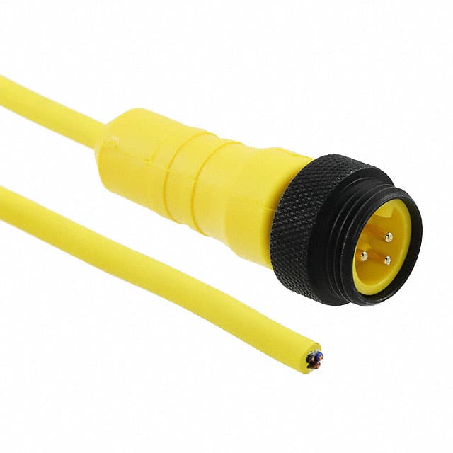 LR0300107 YL358 CBL 3POS MALE TO WIRE 16.4'
