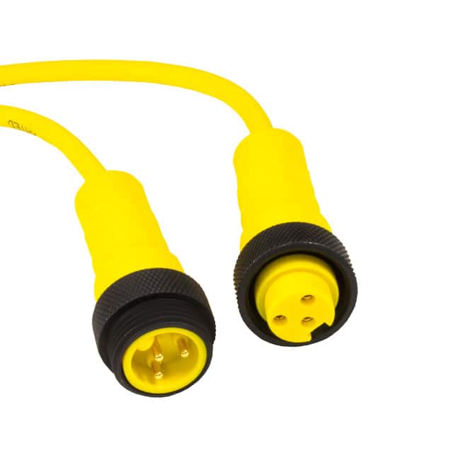 LR03KR107 YL400 CBL 3POS MALE TO FMALE 49.2'