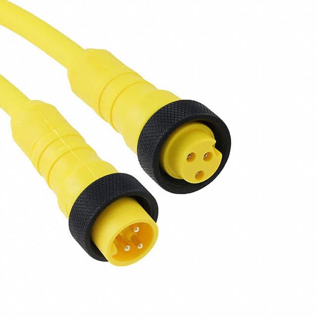 LR03KR113 YL359 CBL 3POS MALE TO FMALE 32.8'