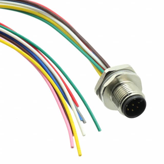 T4171220008-001 CBL 8POS MALE TO WIRE 0.66'