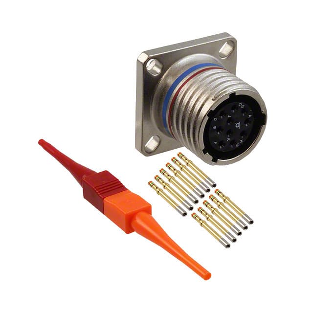 D38999/20MC98SN CONN RCPT FMALE 10POS GOLD CRIMP