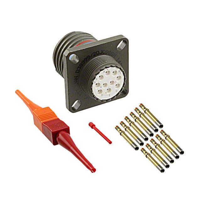 D38999/20JC98SN CONN RCPT FMALE 10POS GOLD CRIMP
