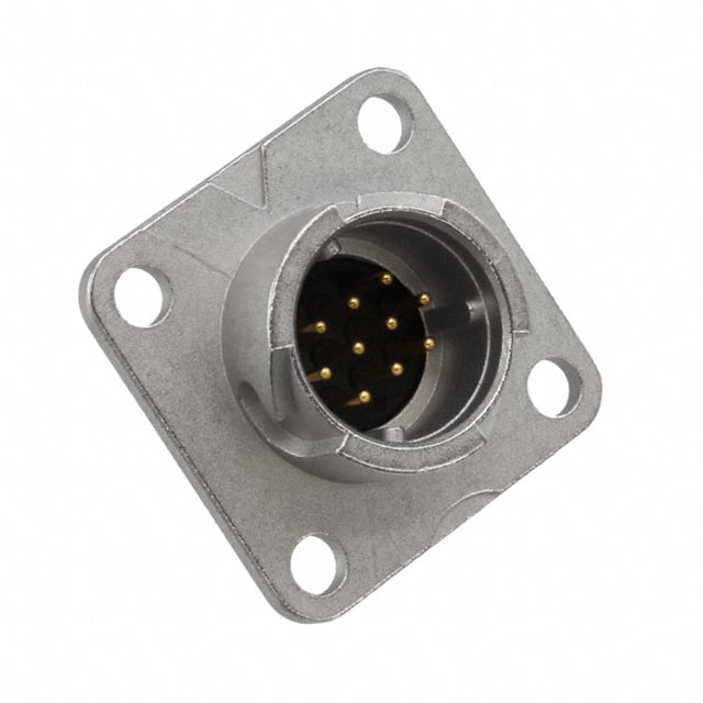HR08D-12WR-10P CONN RCPT MALE 10P GOLD SLDR CUP