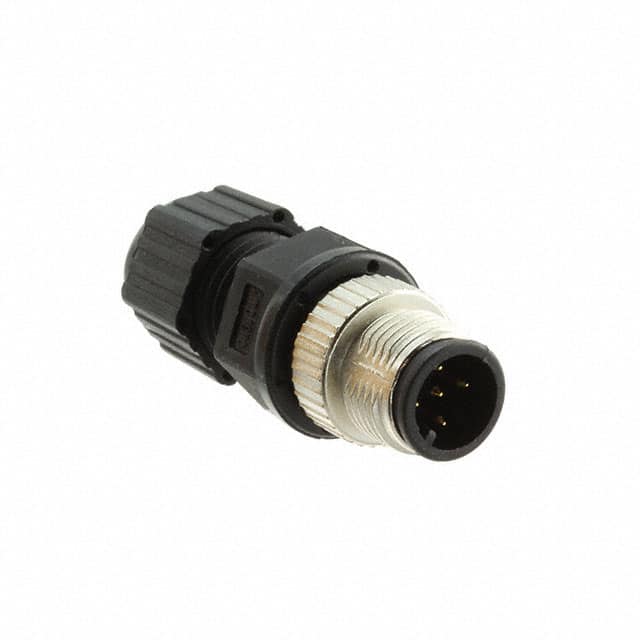 12-05BMMA-SL8001 CONN PLUG MALE 5P GOLD SLDR CUP