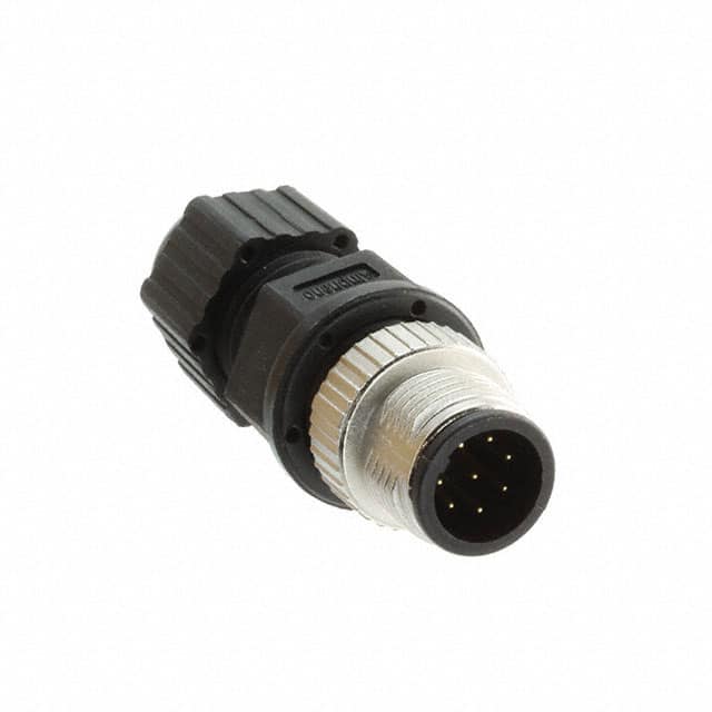12-08BMMA-SL8001 CONN PLUG MALE 8P GOLD SLDR CUP