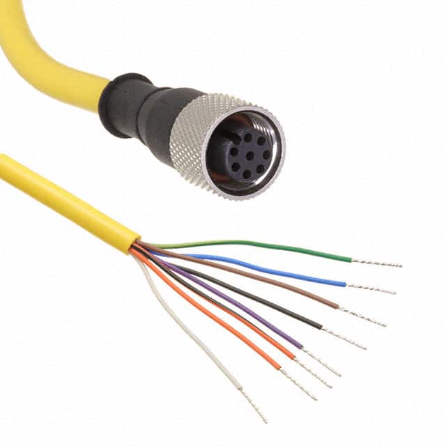 QDEG-815D CBL 8POS FMALE TO WIRE 15'