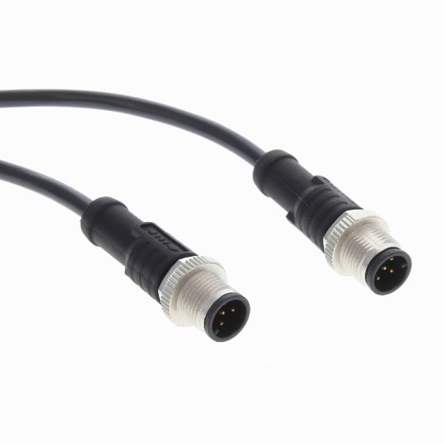 M12A05ML-12AML-SB002 CBL 5POS MALE TO MALE 6.56'