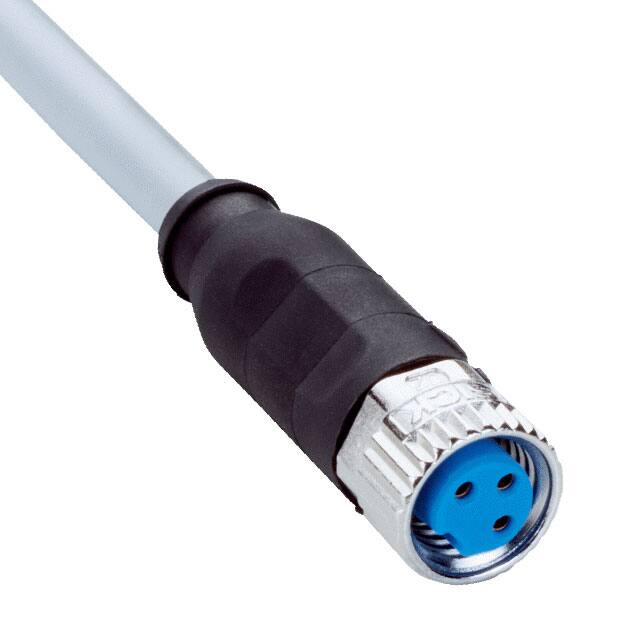 YF8U13-020VA1XLEAX CBL 3POS FMALE TO WIRE 6.56'