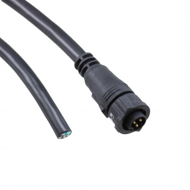 BB-03AFMM-QL8E01 CBL 3POS MALE TO WIRE 3.28'