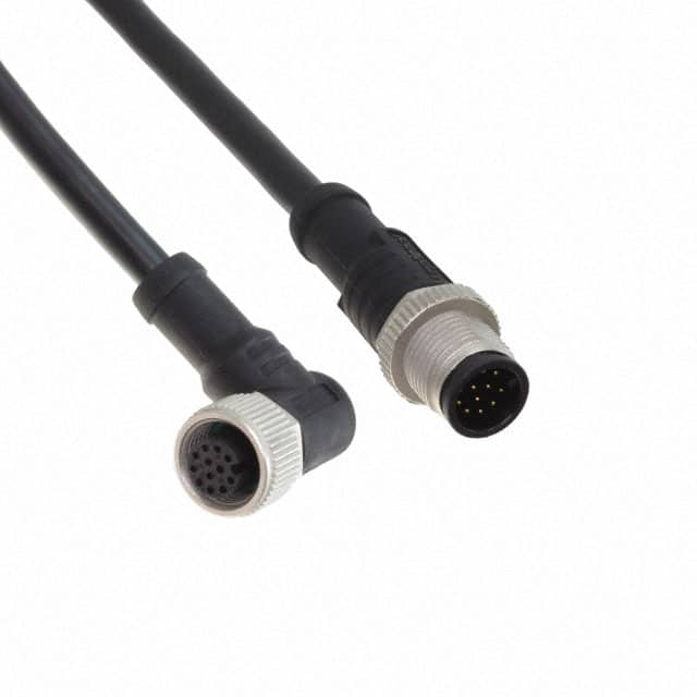 M12A12ML-12AFR-SBA05 CBL 12POS MALE TO FMALE 1.64'