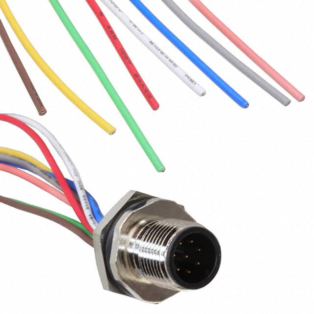 MPM12A08I12AF03 CBL 8POS MALE TO WIRE 1'