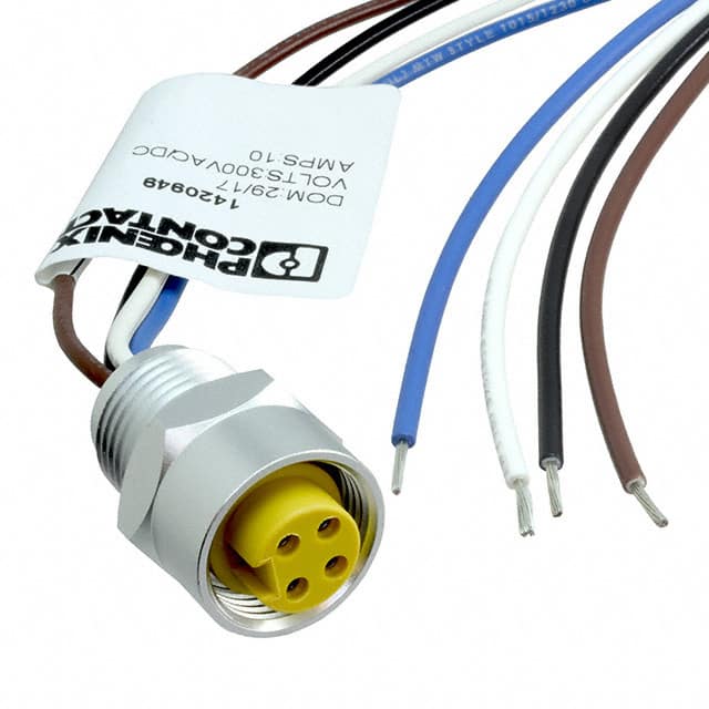 1420949 CBL 4POS FMALE TO WIRE 3.28'