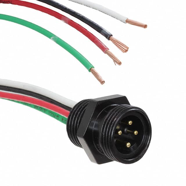 1300660090 CBL 4POS MALE TO WIRE 1.64'