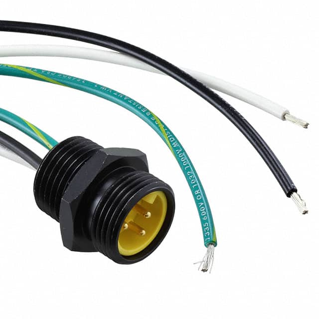 MN31PW02M010 CBL 3POS MALE TO WIRE 3.28'
