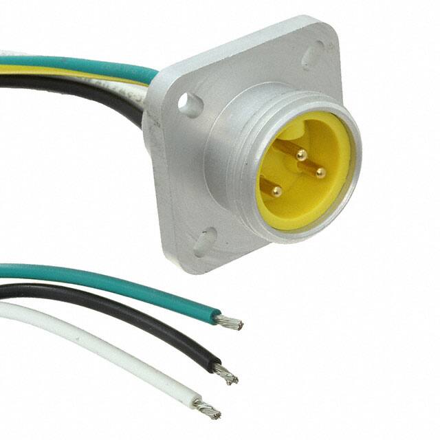 1300130280 CBL 3POS MALE TO WIRE 1'