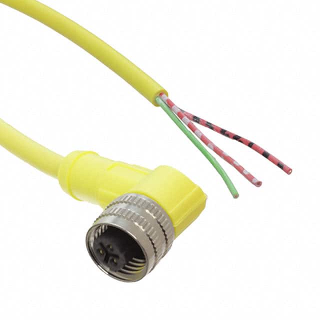 V12-W-YE5M-PVC CBL 3POS FMALE TO WIRE 16.4'