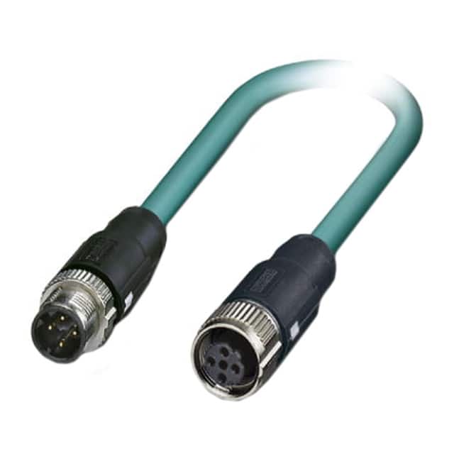 1408731 CBL 4POS MALE TO FMALE 1.64'